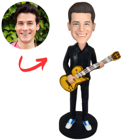 Guitar Playing Musician Custom Bobbleheads