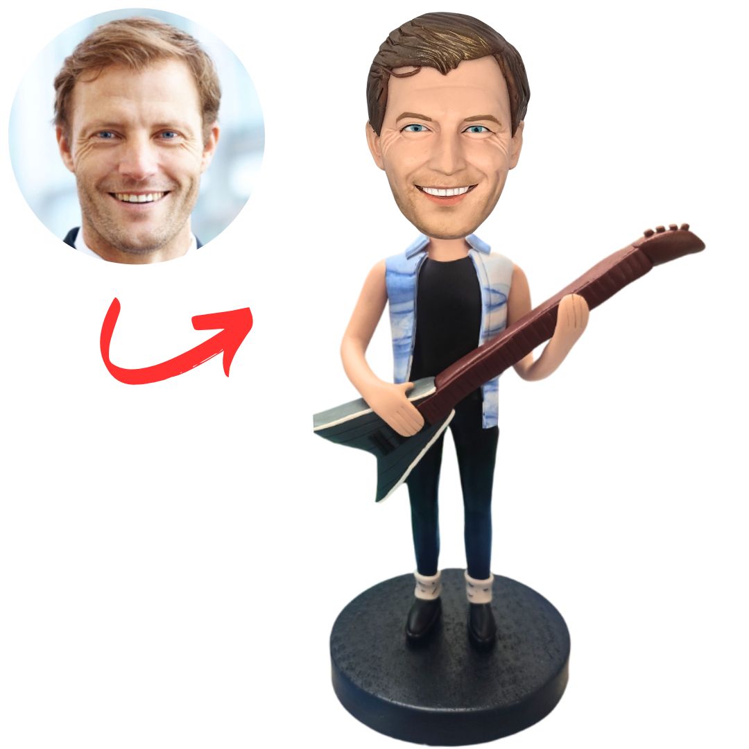 Rock Guitarist Custom Bobbleheads