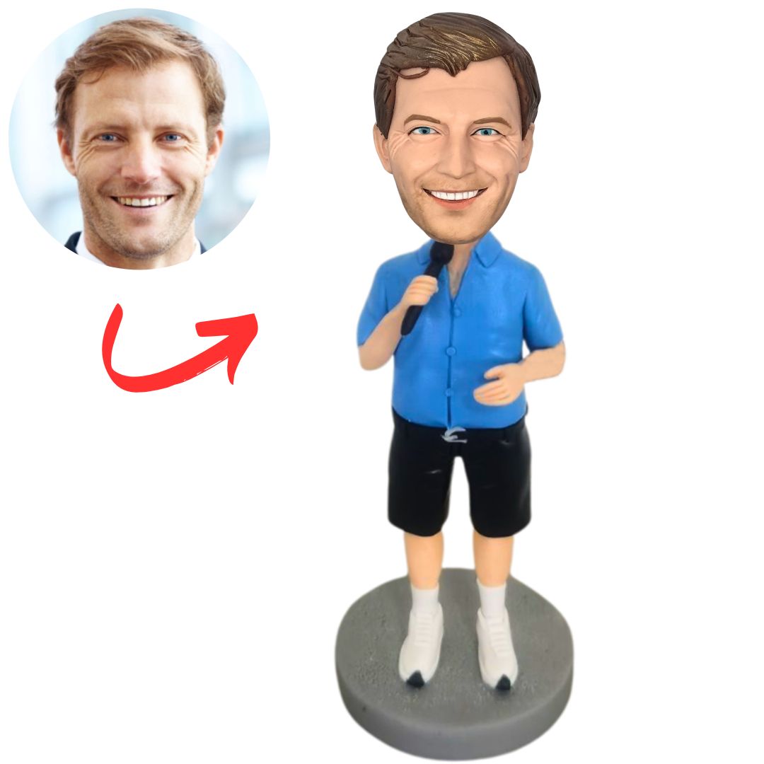 Male Singer Music Man Custom Bobbleheads