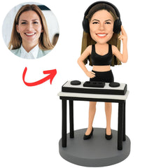 Female DJ Player Custom Bobbleheads