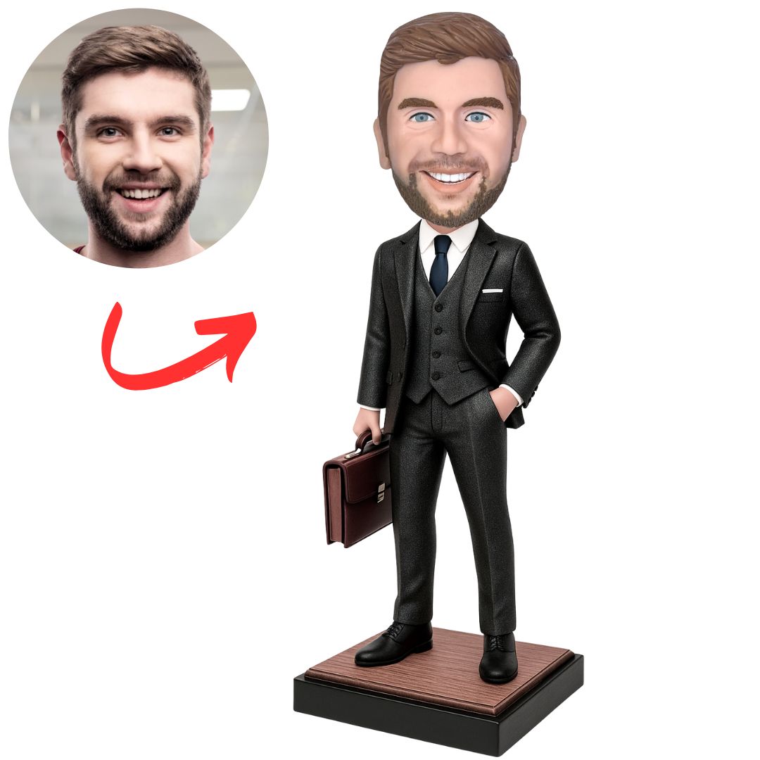 Lawyer Attorney with Bag Custom Bobbleheads