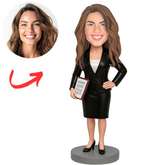 Cool Female Lawyer Personalized Bobbleheads