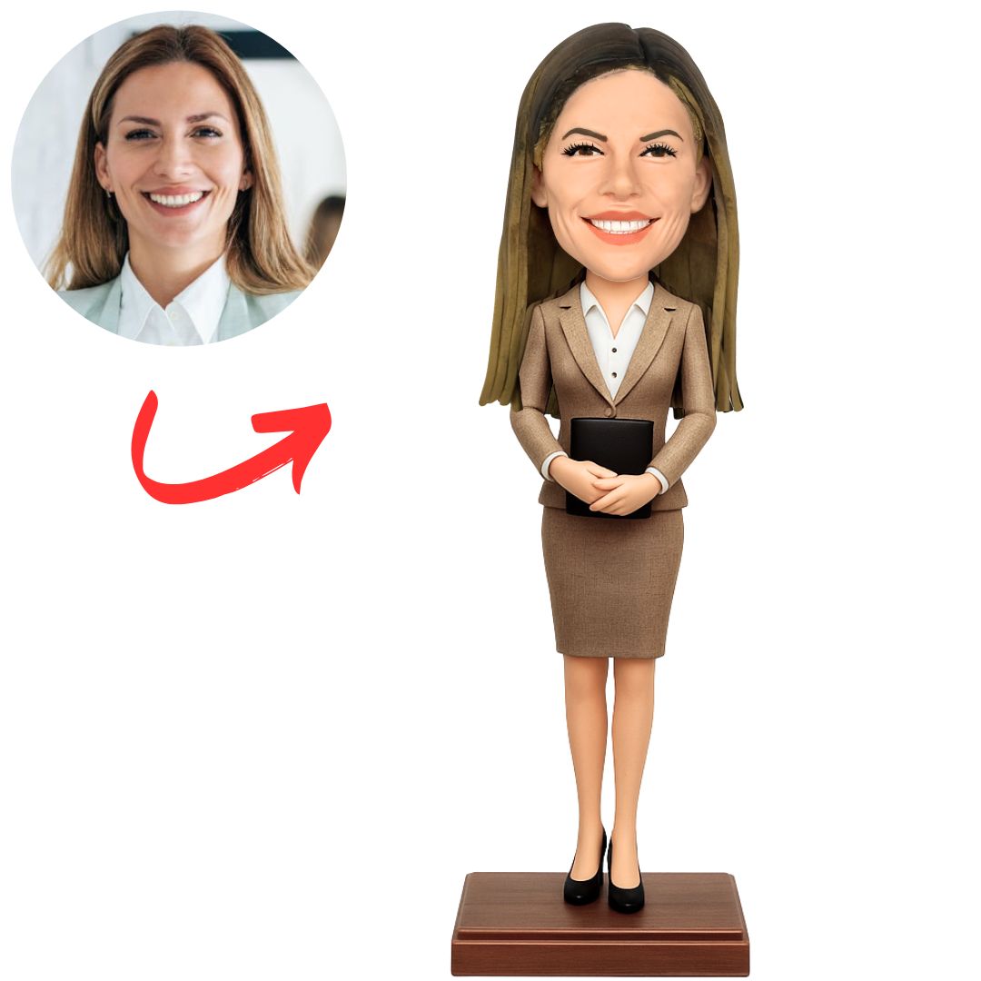 Beautiful Female Lawyer Custom Bobbleheads