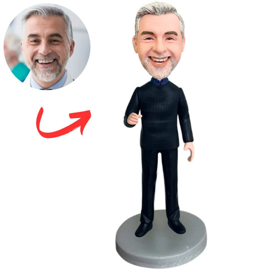 Man in Black Sweater Custom Bobbleheads