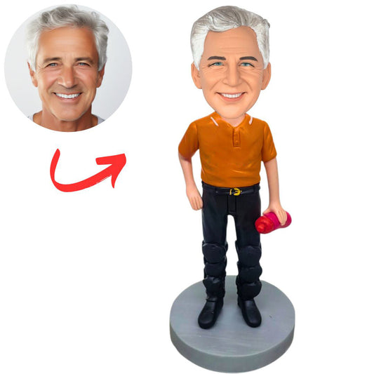 Man Holding a Water Glass Custom Bobbleheads