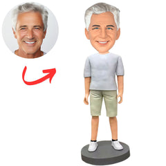 Relaxed Style Man Custom Bobbleheads