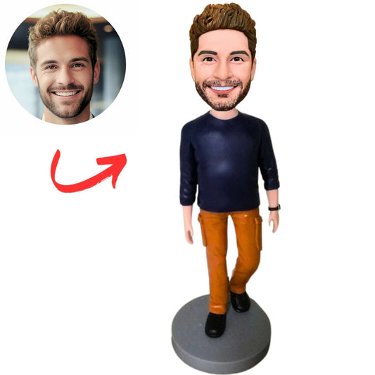 Man in Brown Pants Custom Bobbleheads