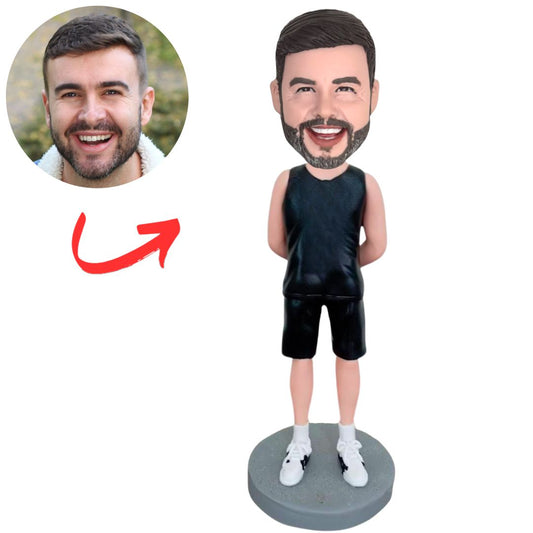 Custom Bobbleheads Handsome Man in Vest