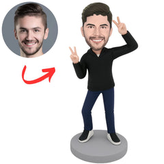 Casual Funny Man Custom Bobbleheads