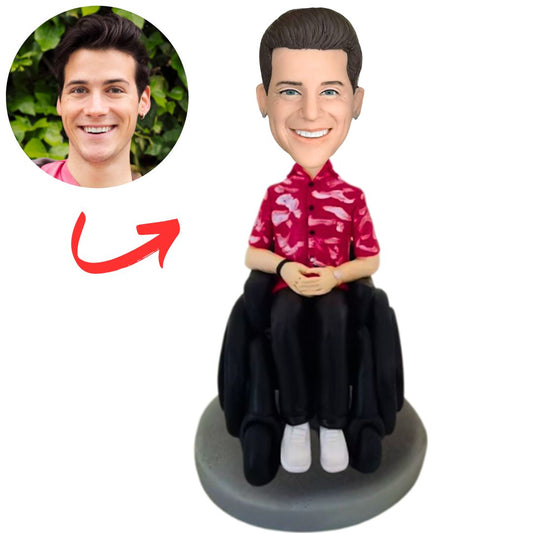 Man in a Wheelchair Custom Bobbleheads