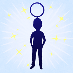 Fully Customizable 1 Person Key Chain Custom Bobbleheads