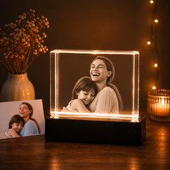Custom 4K Photo 3D Crystal Personalized Gift