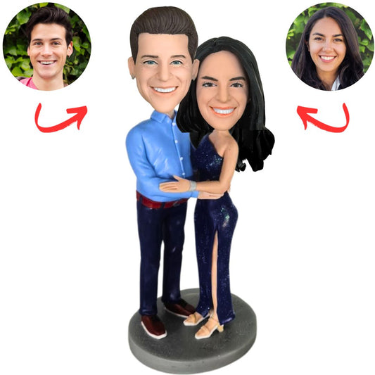 Business Suit Couple Custom Bobbleheads