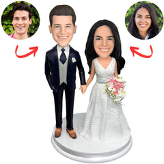 Wedding Couple Wedding Keepsake Custom Bobbleheads