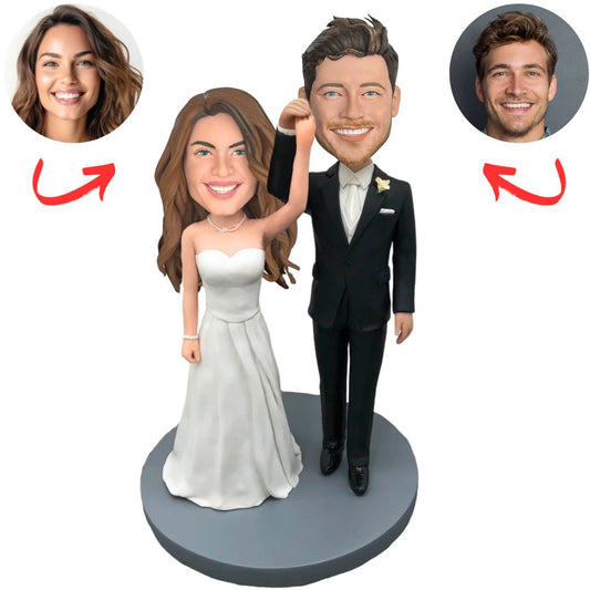 Dancing Couple Wedding Custom Bobbleheads