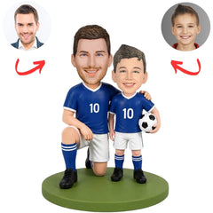 Soccer Father and Son Custom Bobbleheads