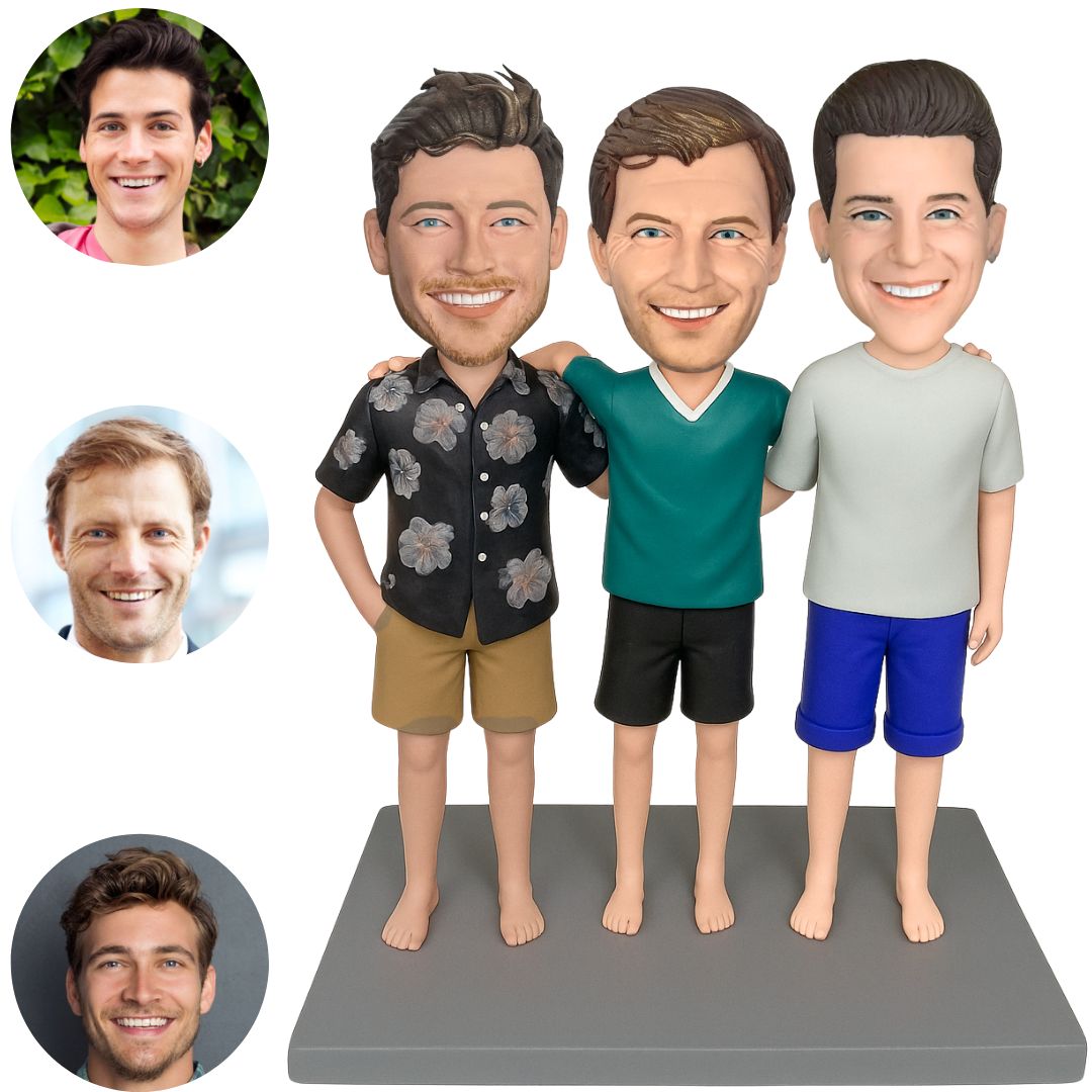 Three Friends Brother Custom Bobbleheads