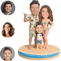 Beach Family Custom Bobbleheads