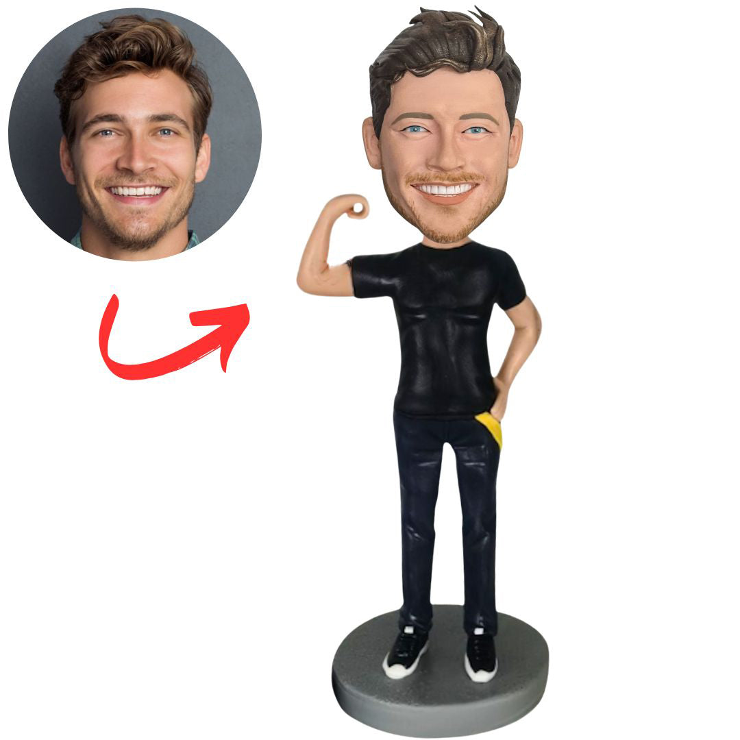 Cool Muscular Man Custom Bobbleheads