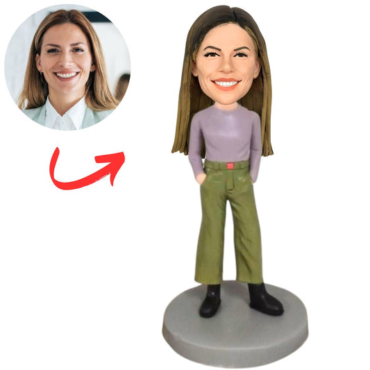 Cool Fashion Woman Custom Bobbleheads