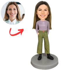 Cool Fashion Woman Custom Bobbleheads