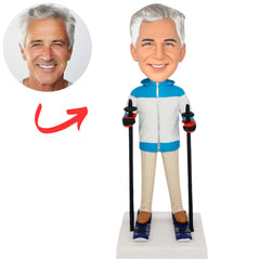 Man in Ski Gear Custom Bobbleheads