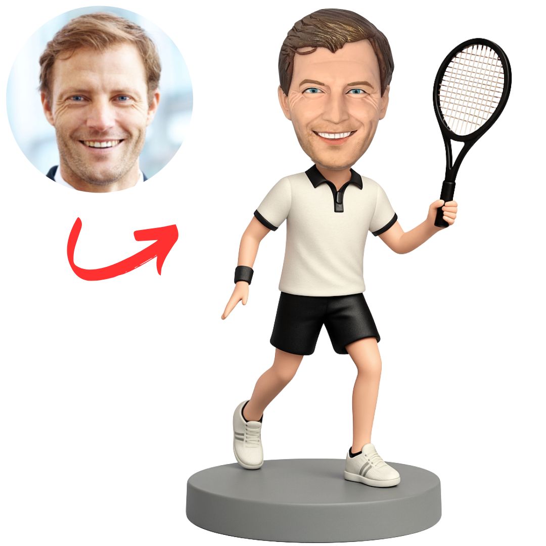 Sports Tennis Player Custom Bobbleheads
