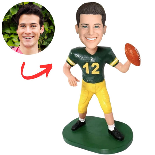 #12 Football Player Custom Bobbleheads