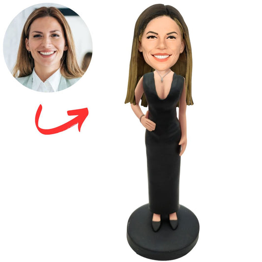 Woman in Evening Dress Custom Bobbleheads