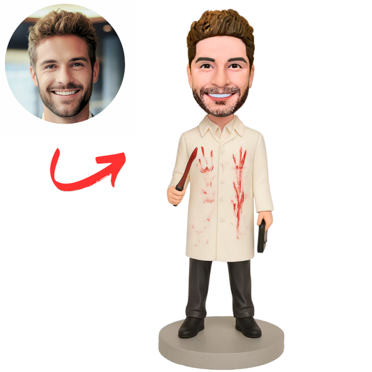Man with Knife Custom Halloween Bobbleheads