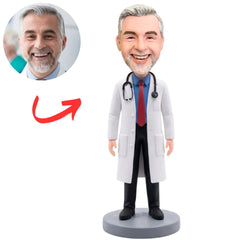 Surgeon Doctor in White Coat Custom Bobbleheads