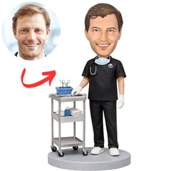 Doctor with Tool Cart Custom Bobbleheads