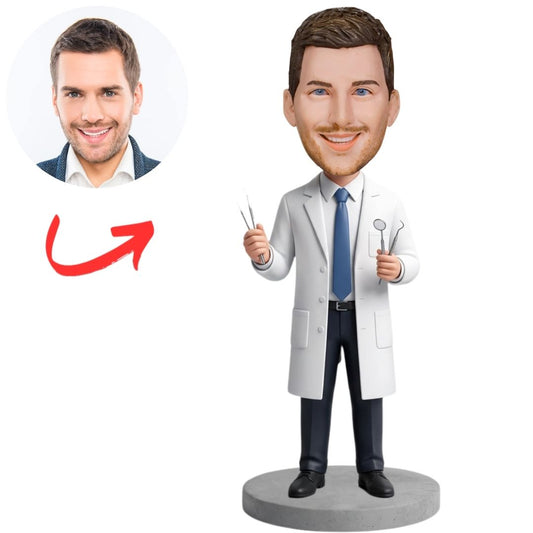 Dentist with Tools Custom Bobbleheads