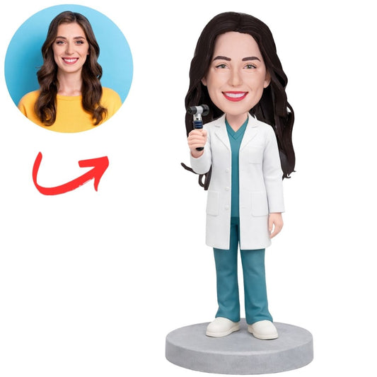 Female Laboratory Doctor Custom Bobbleheads