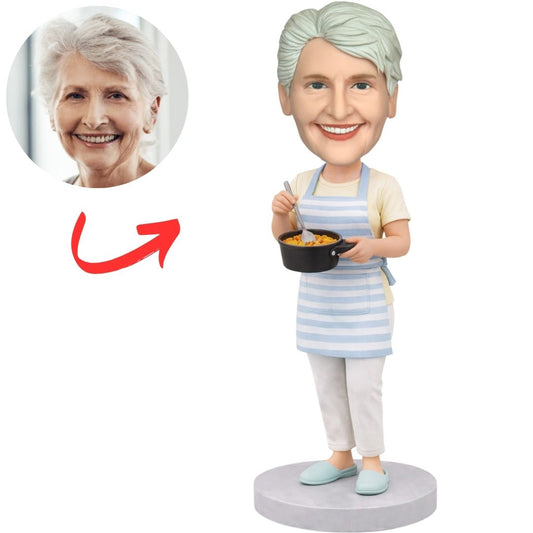 Woman Carrying Food Custom Bobbleheads