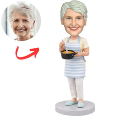 Woman Carrying Food Custom Bobbleheads