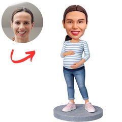 Pregnant Mom Custom Bobbleheads