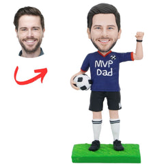 Soccer MVP Dad Custom Bobbleheads