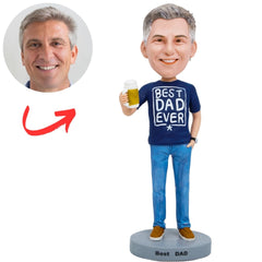 Best Dad Ever with Beer Custom Bobbleheads