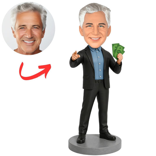 Rich Man Money Boss Custom Bobbleheads
