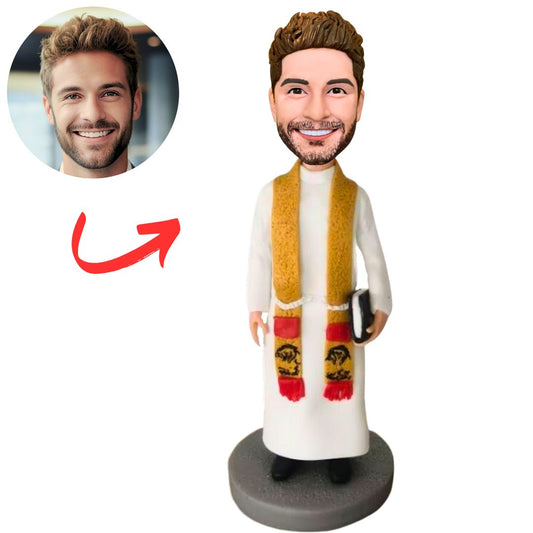 Pastor with Bible Custom Priest Bobbleheads