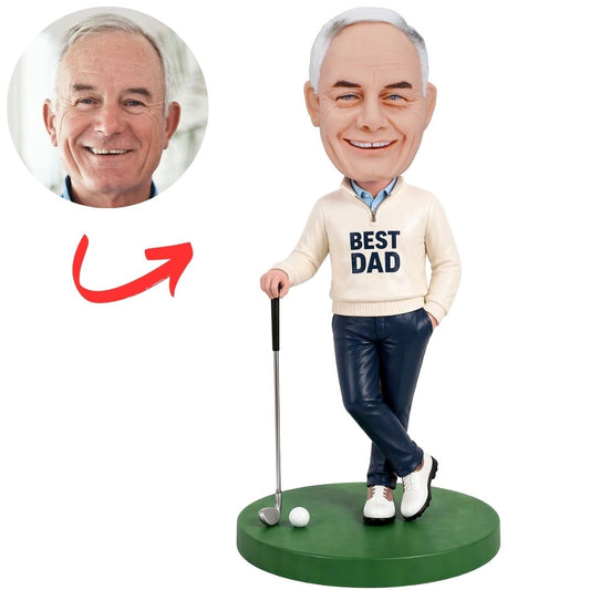 Best Dad Golf Player Custom Bobbleheads