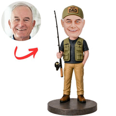 Best Dad Fisherman Custom Bobbleheads