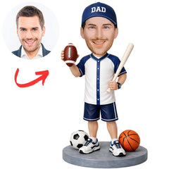 Sports Fan Dad Custom Bobbleheads