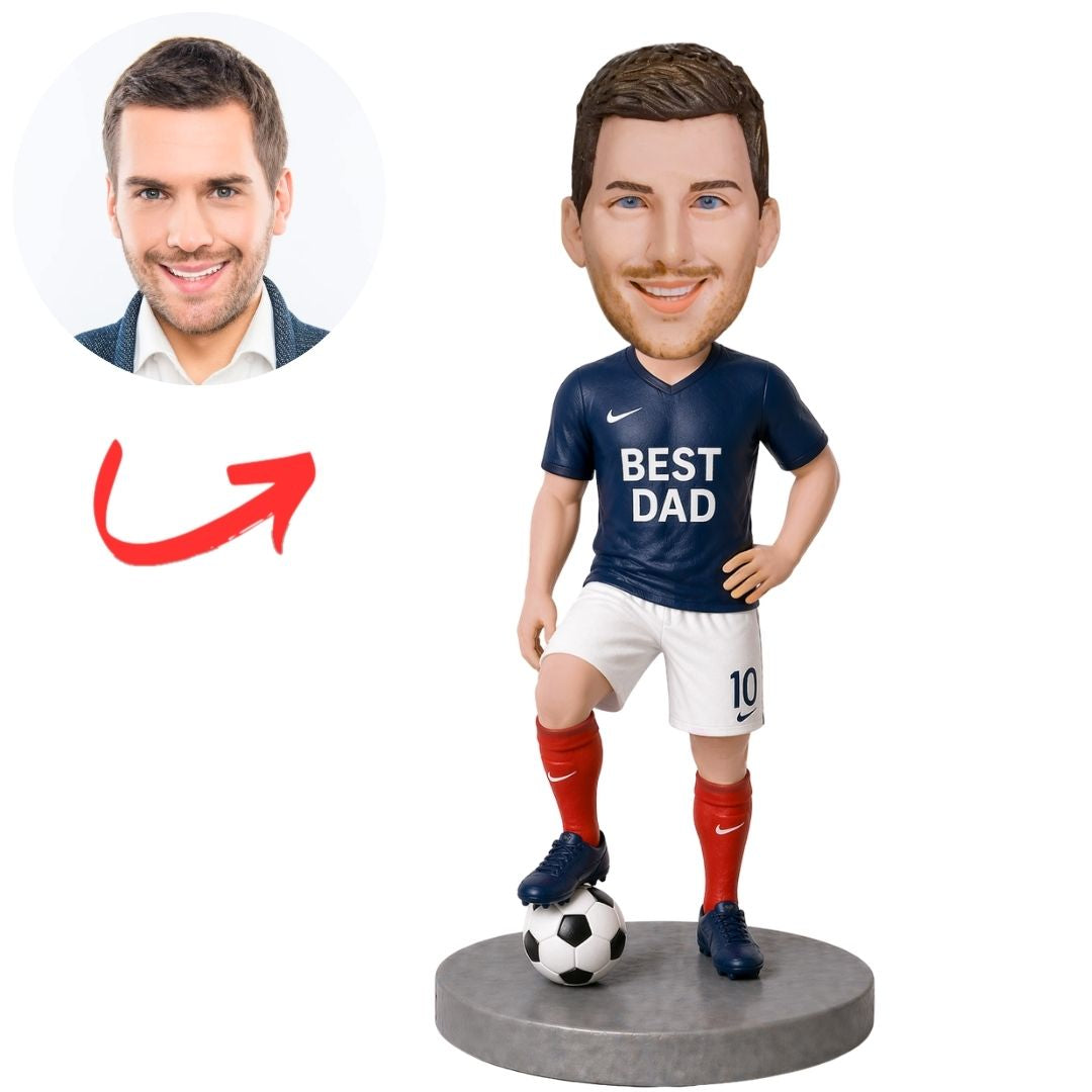 Best Dad Soccer Player Custom Bobbleheads