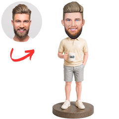 Dad Holingd Mug Custom Bobbleheads