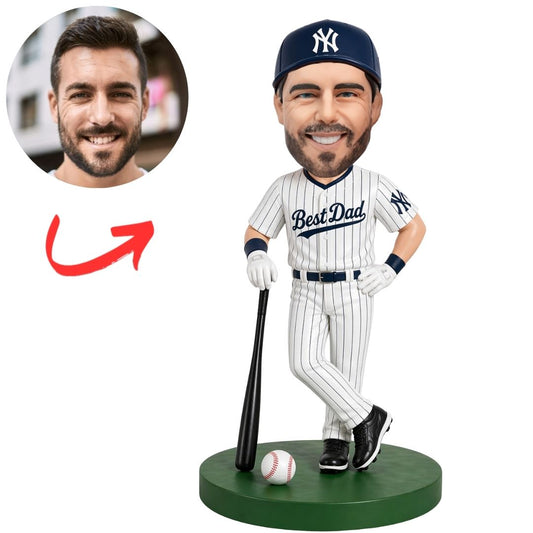 New York Yankees Best Dad NY Baseball Player Custom Bobbleheads