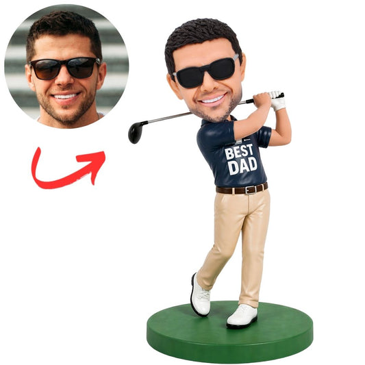 Golfer Best Dad Custom Bobbleheads