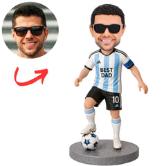 Best Dad Soccer Player Messi Fans Custom Bobbleheads