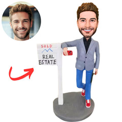 Real Estate Agent Custom Realtor Bobbleheads